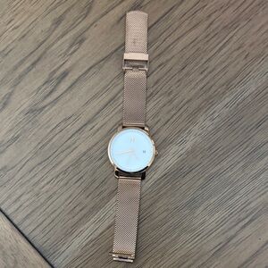MVMT Rose Gold Mesh Bracelet Watch
